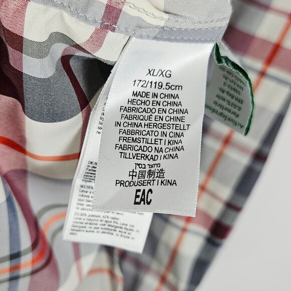 ExOfficio Insect Shield Plaid Button Up Shirt XL Long Sleeve Outdoor Hiking Fish - Picture 12 of 14